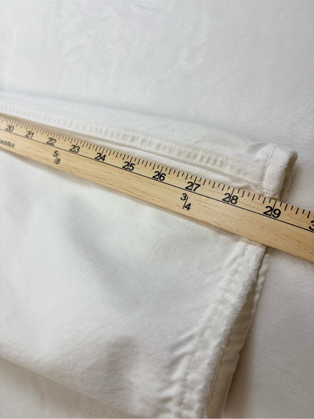 Agolde Broken Waistband Jeans White High Rise Organic Cotton Size 24 - Picture 13 of 14